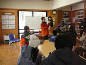 スノーシューで雪遊び1