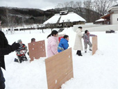 スノーシューで雪遊び4