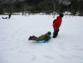 親子で雪遊びしよう